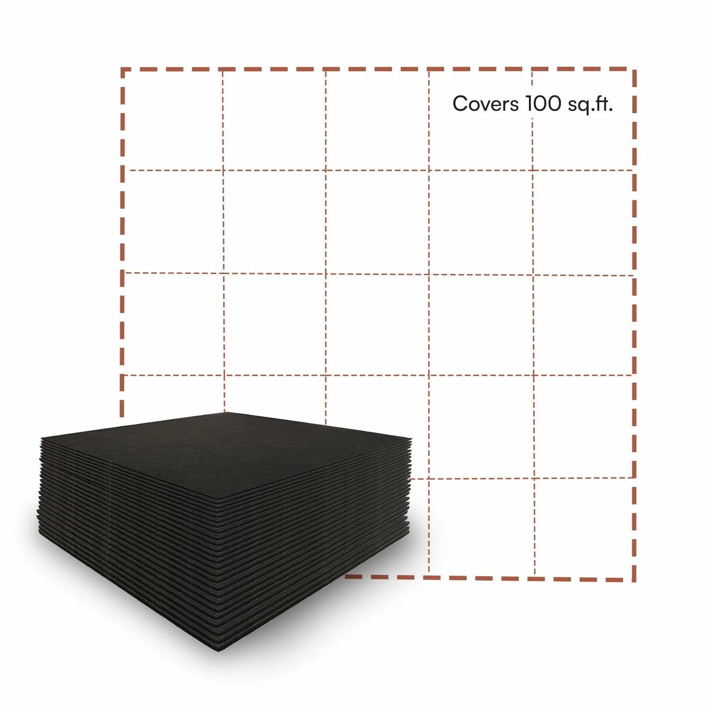 Golf Room Acoustic Tiles, Qty 25 (100 sq. ft.)