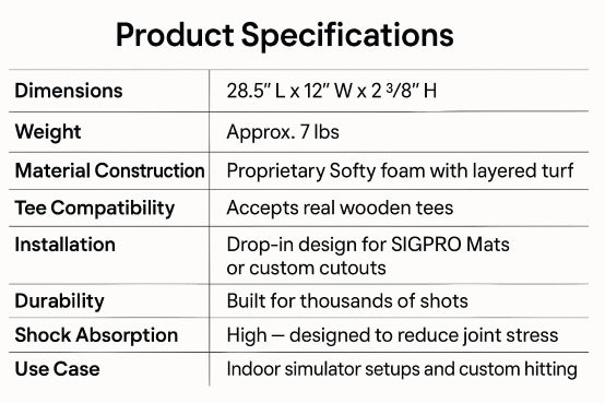SIGPRO Softy Hitting Strip